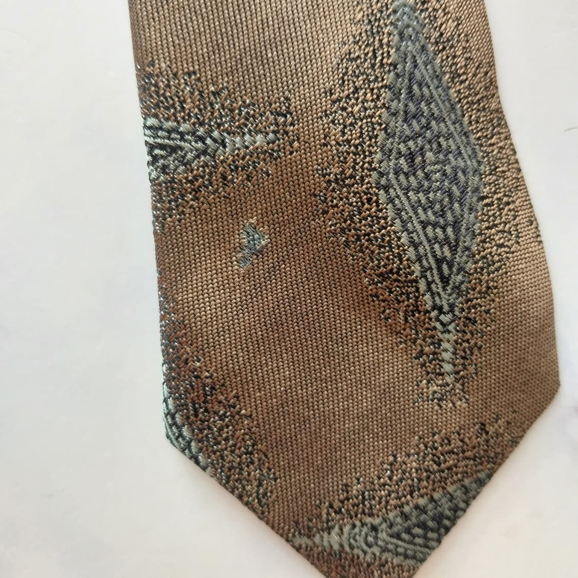 조르지오 아르마니 실크 브라운 패턴 넥타이 9.6cm A등급 K1725
 상품이미지9