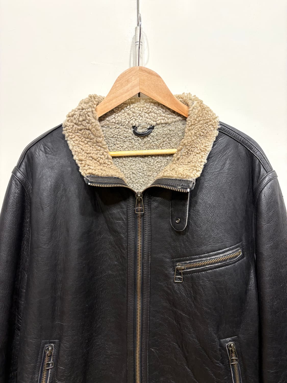 빈티지 램스킨 무스탕 자켓 상품이미지3