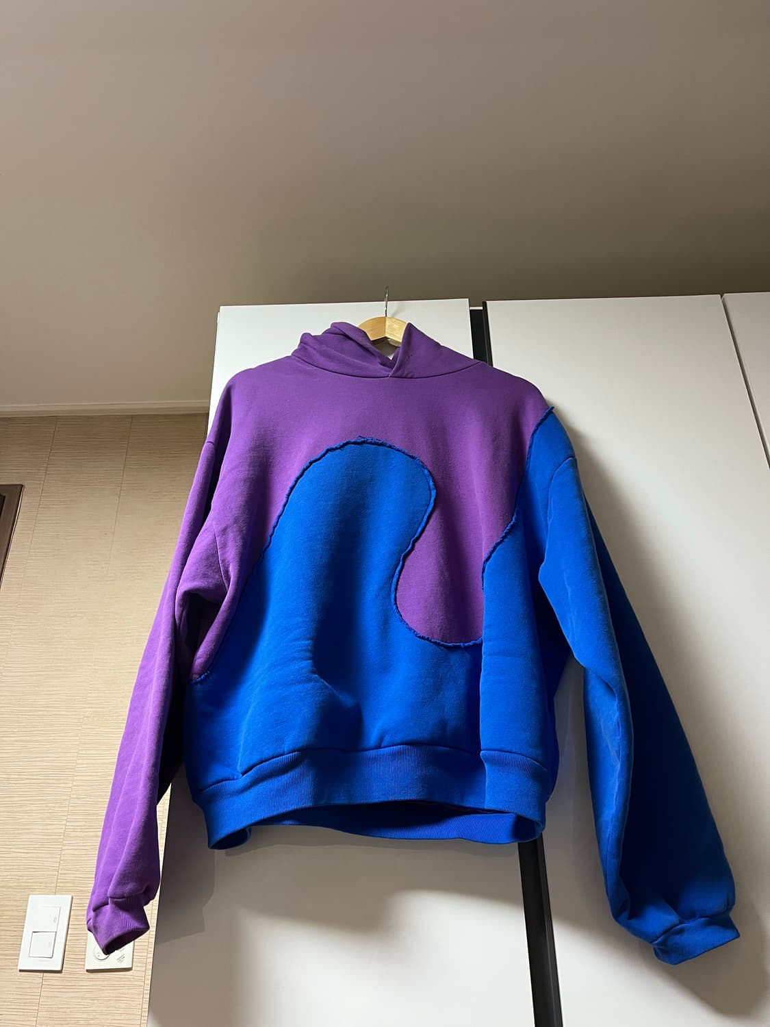[M] ERL SWIRL 퍼플 블루 후드 상품이미지3