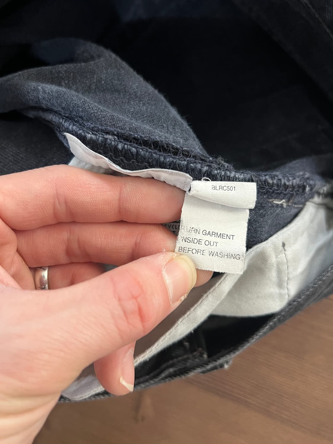 90s USA Levis 리바이스 501 스트레이트 흑청 데님 팬츠 상품이미지8