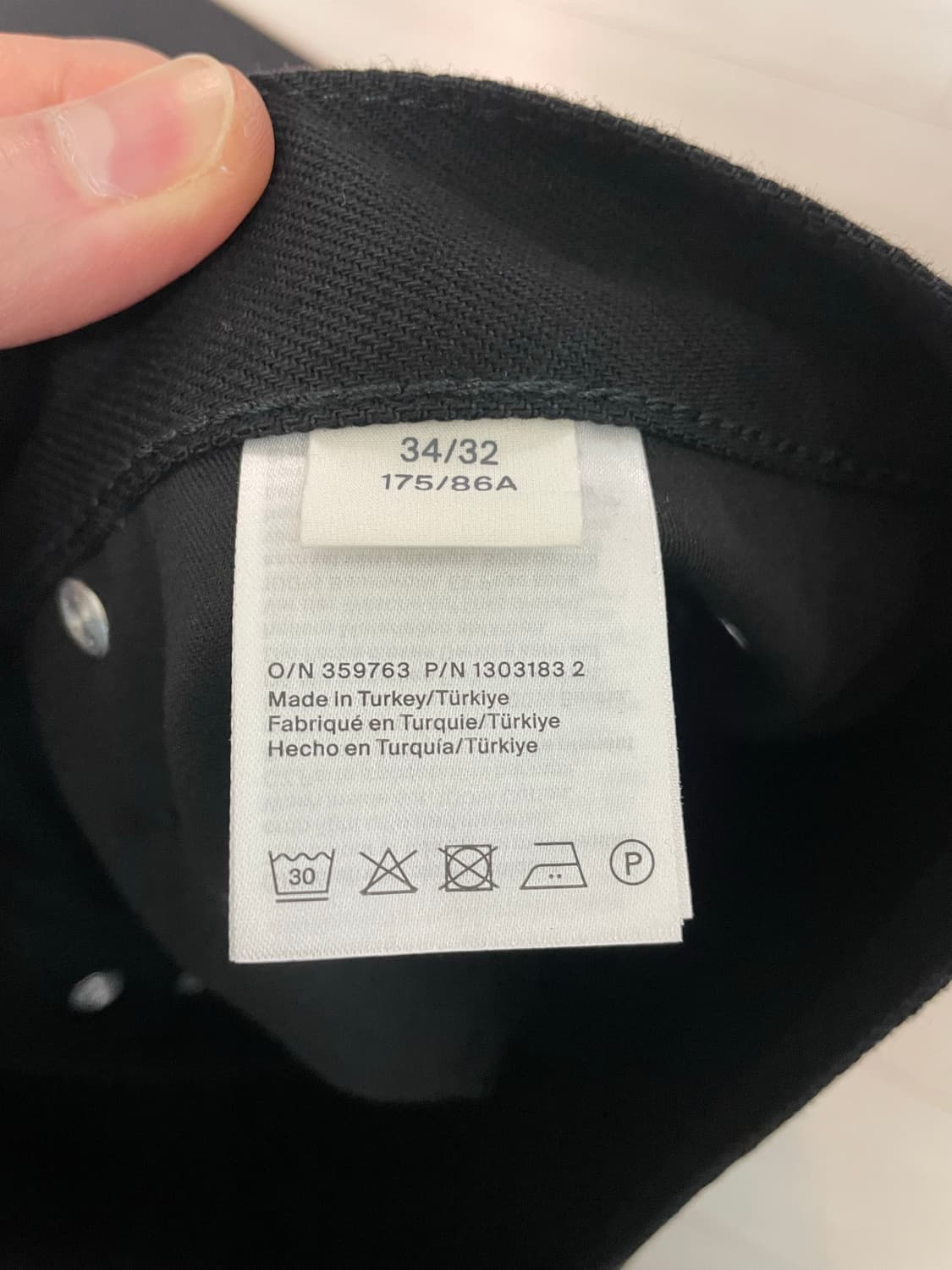 cos rider 로 셀비지 블랙 34/32 상품이미지2