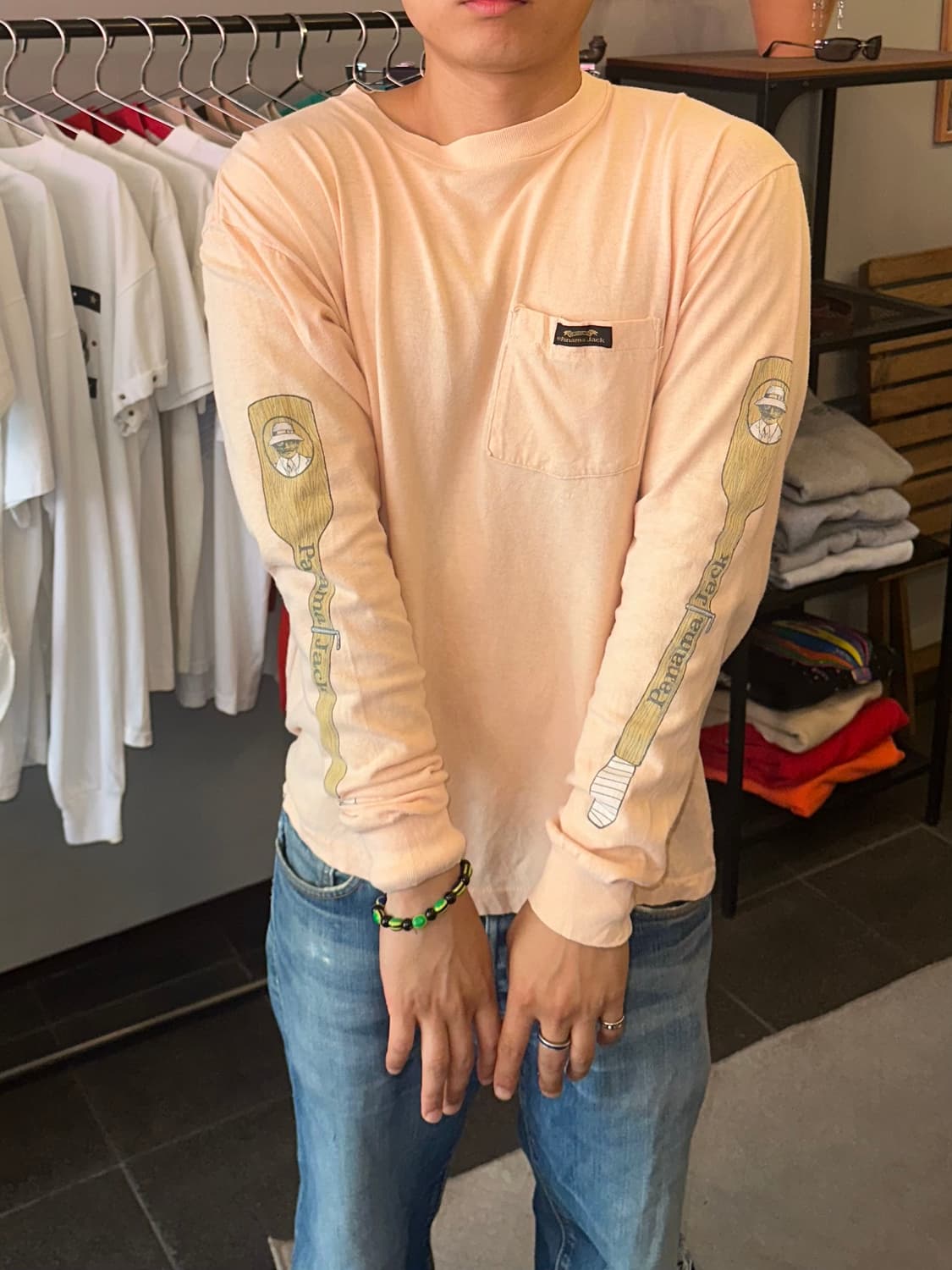 90’s Panama Jack logo print sleeve 상품이미지4