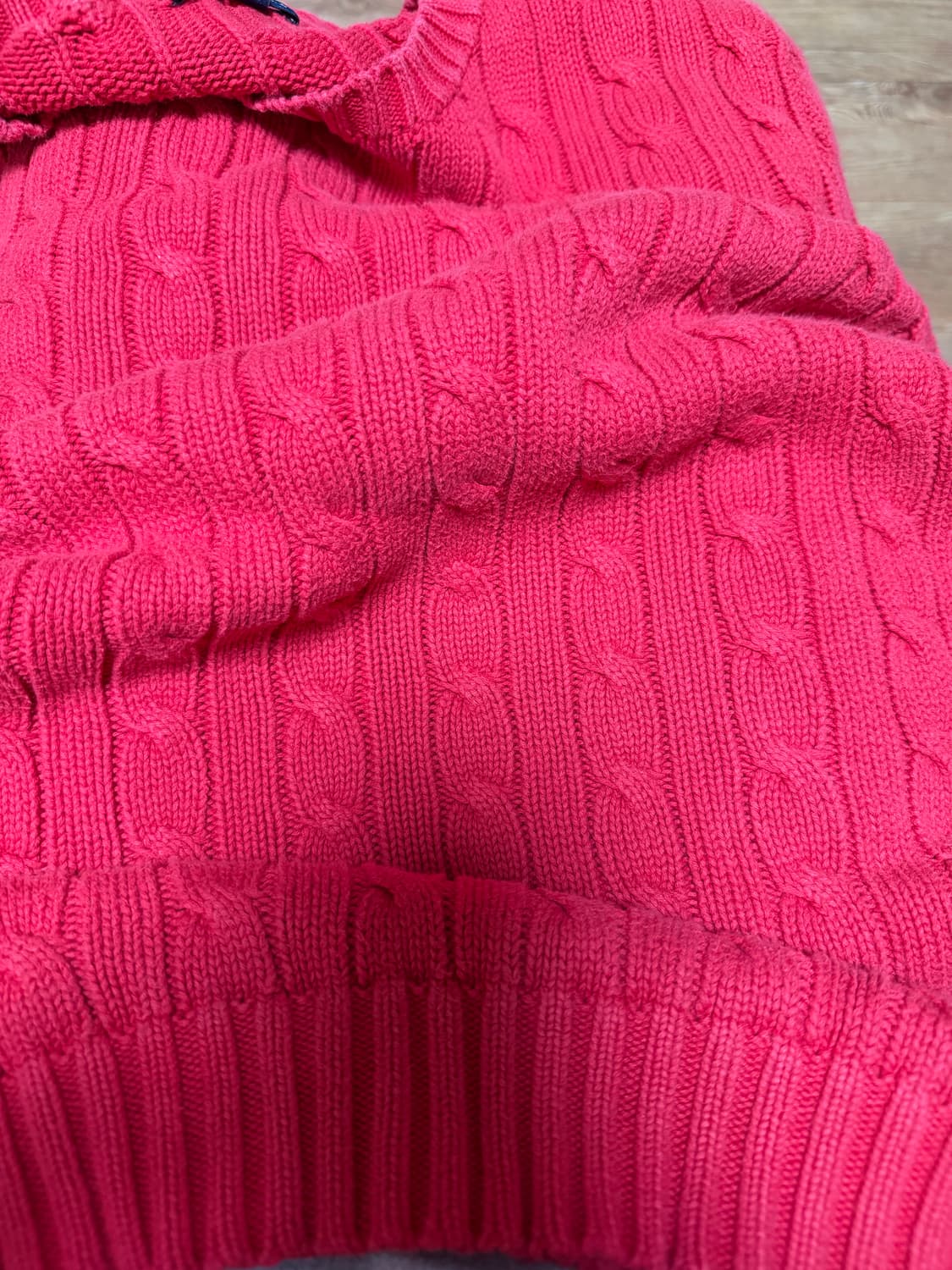 빈티지 폴로 꽈배기 케이블 니트 M 상품이미지4