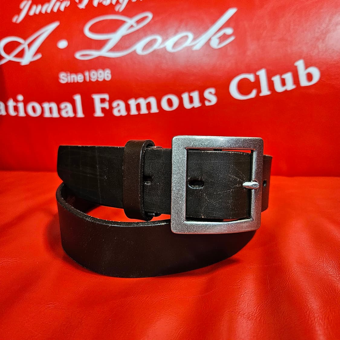 제뉴인 레더 이태리 볼드 스트렙 브라운 벨트 10N size 상품이미지1