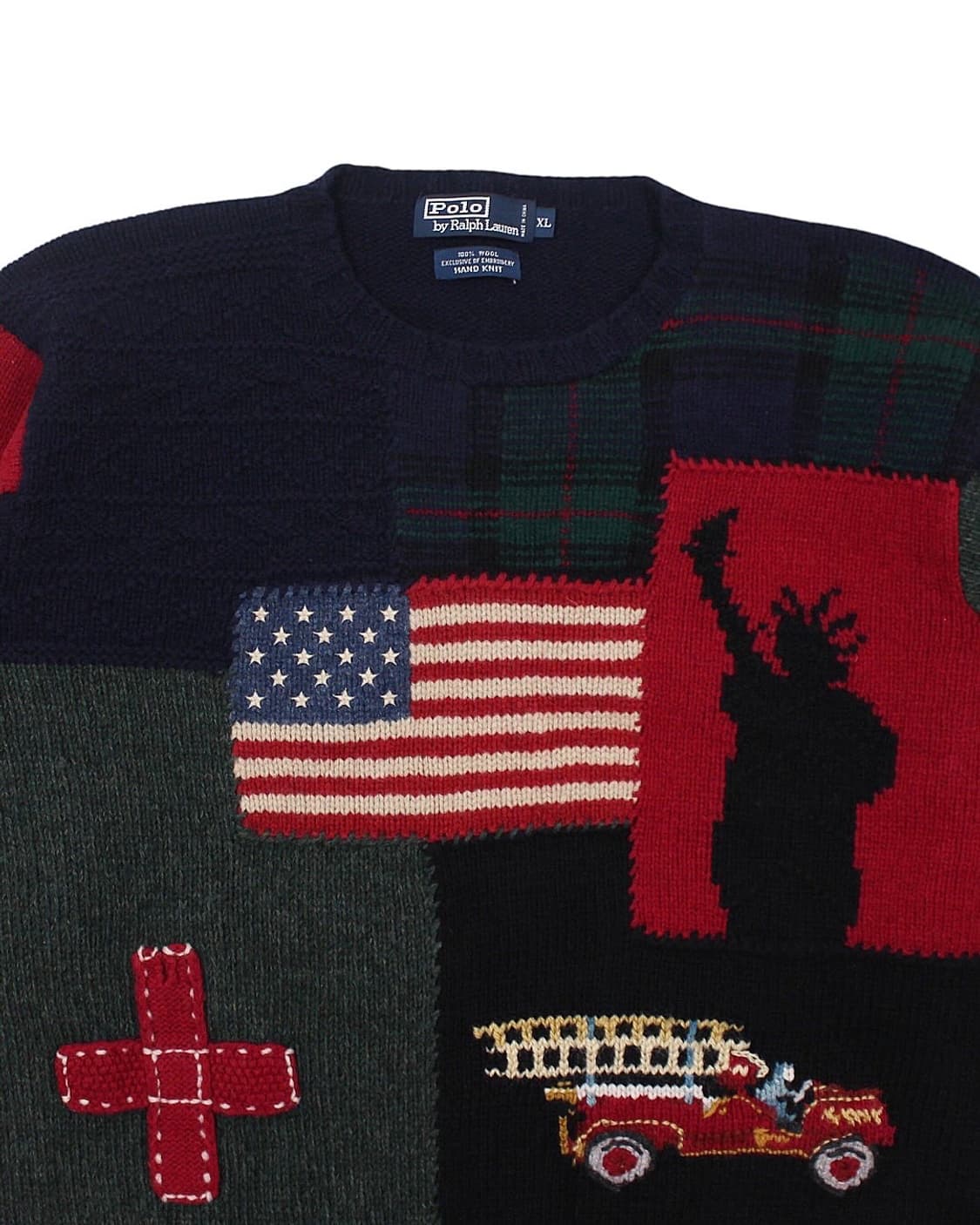 폴로랄프로렌 9/11 테러 추모 울 핸드 니트 빈티지 상품이미지3