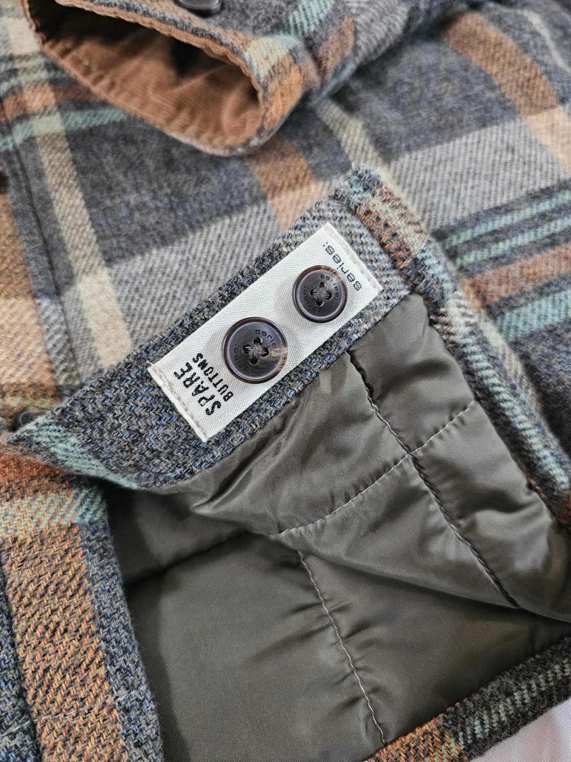 [110,XXL] series 코오롱 시리즈 코듀로이 체크 패딩 셔츠 상품이미지5