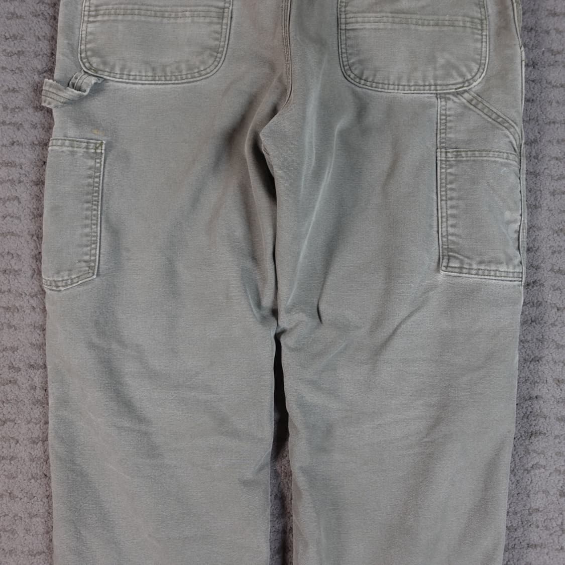 빈티지 칼하트 b11 싱글니 팬츠 누빔 모스그린 36 상품이미지7