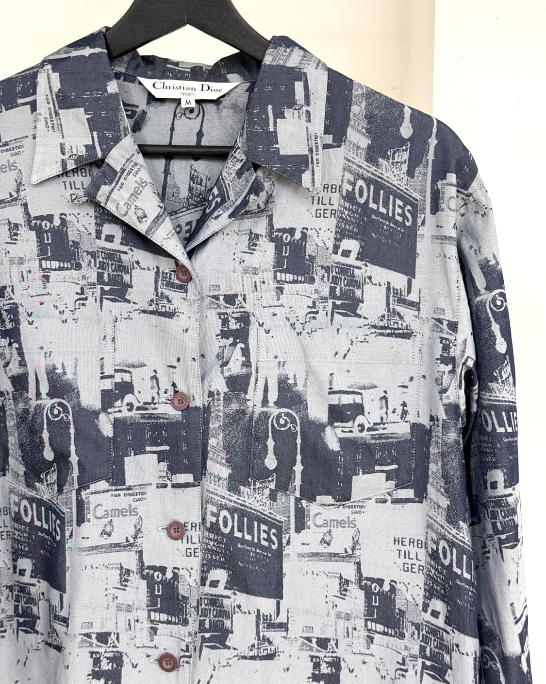 크리스찬 디올 블루 포토그래픽 프린트 셔츠 상품이미지4