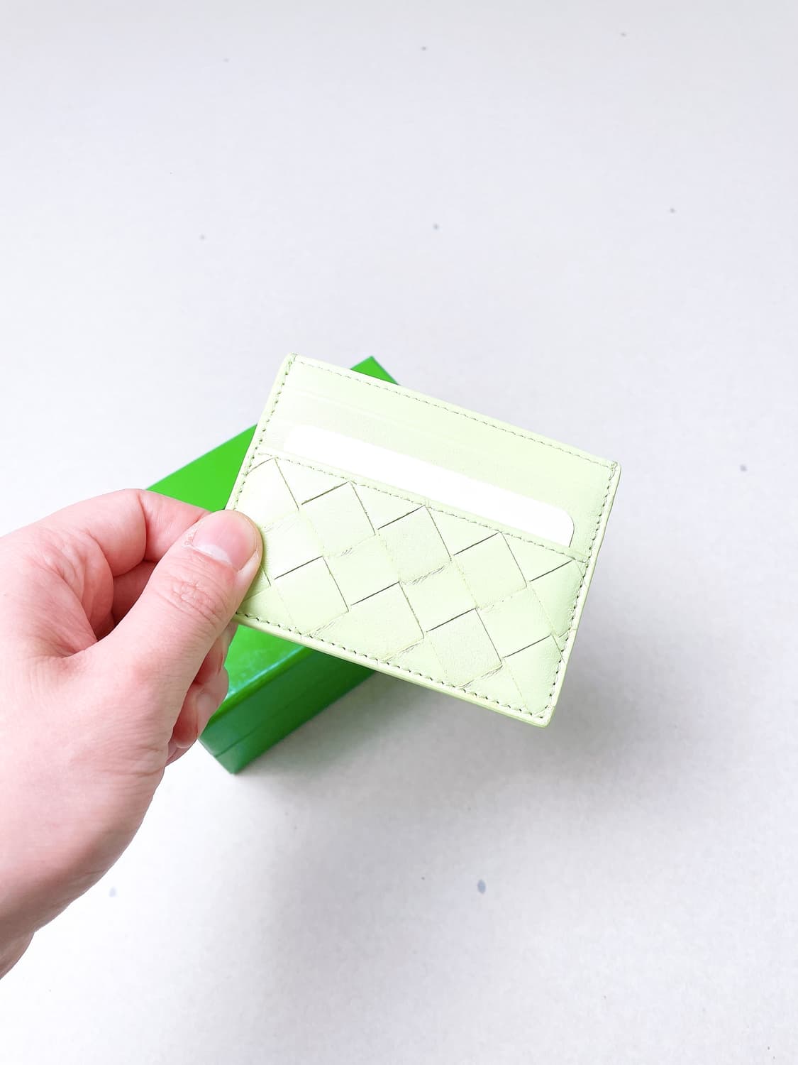(정품/새상품) 보테가베네타 허브 컬러 인트레치아토 카드지갑 상품이미지2