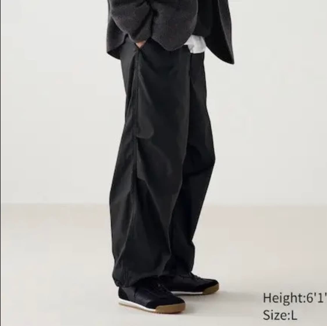 유니클로/ 와이드 파라슈트 팬츠/ XXL 상품이미지3