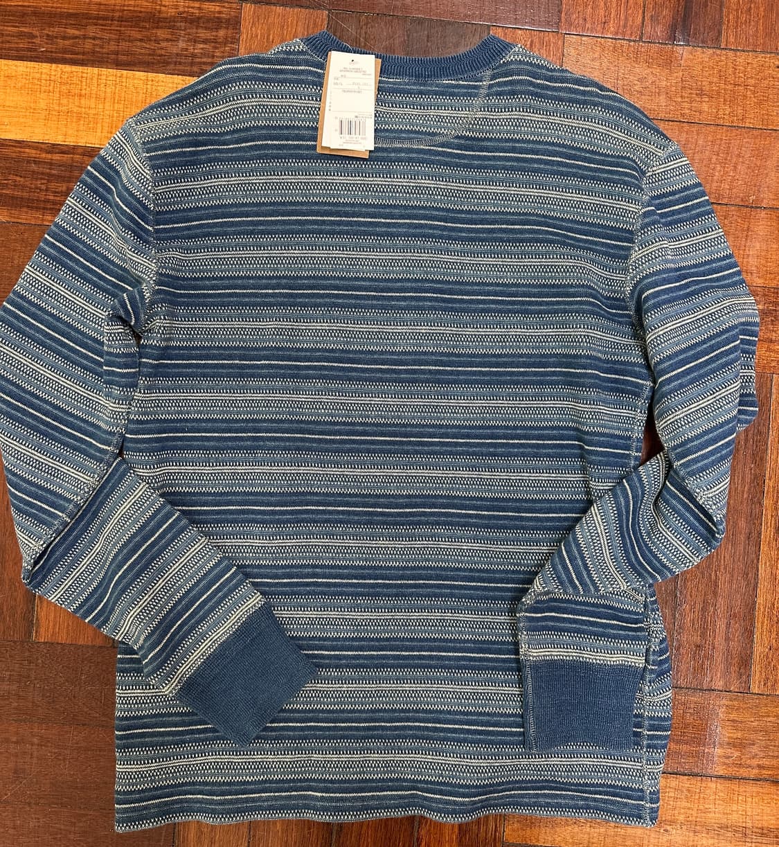 rrl 인디고 스트라이프 헨리넥 L 상품이미지2