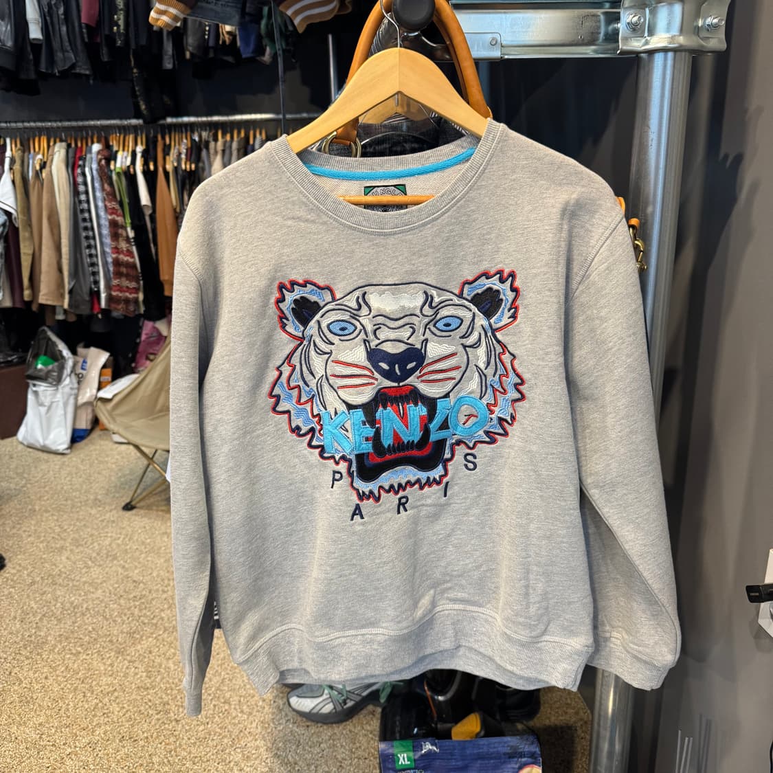 KENZO 겐조 타이거 자수 맨투맨 티셔츠 상품이미지1