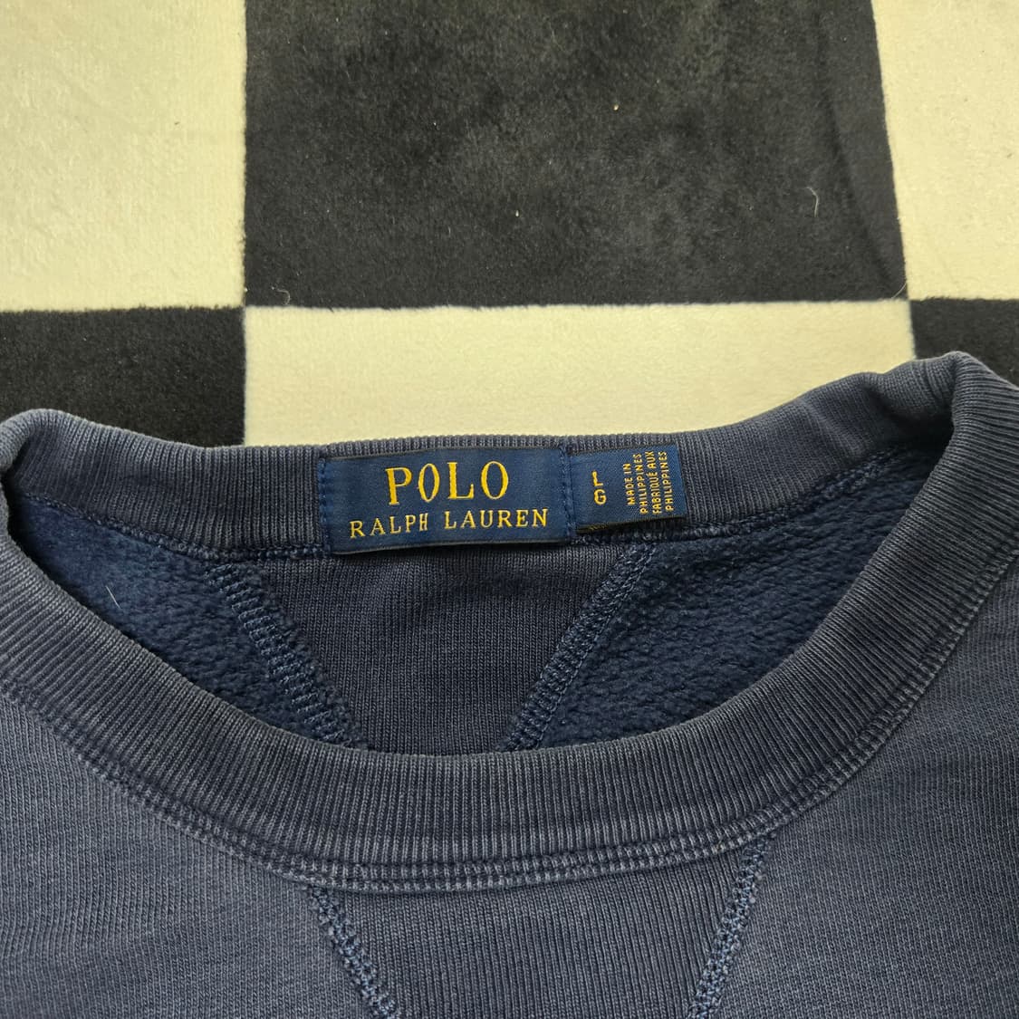 L 폴로랄프로렌 RL 피그먼트 스웻셔츠 맨투맨 네이비 상품이미지3