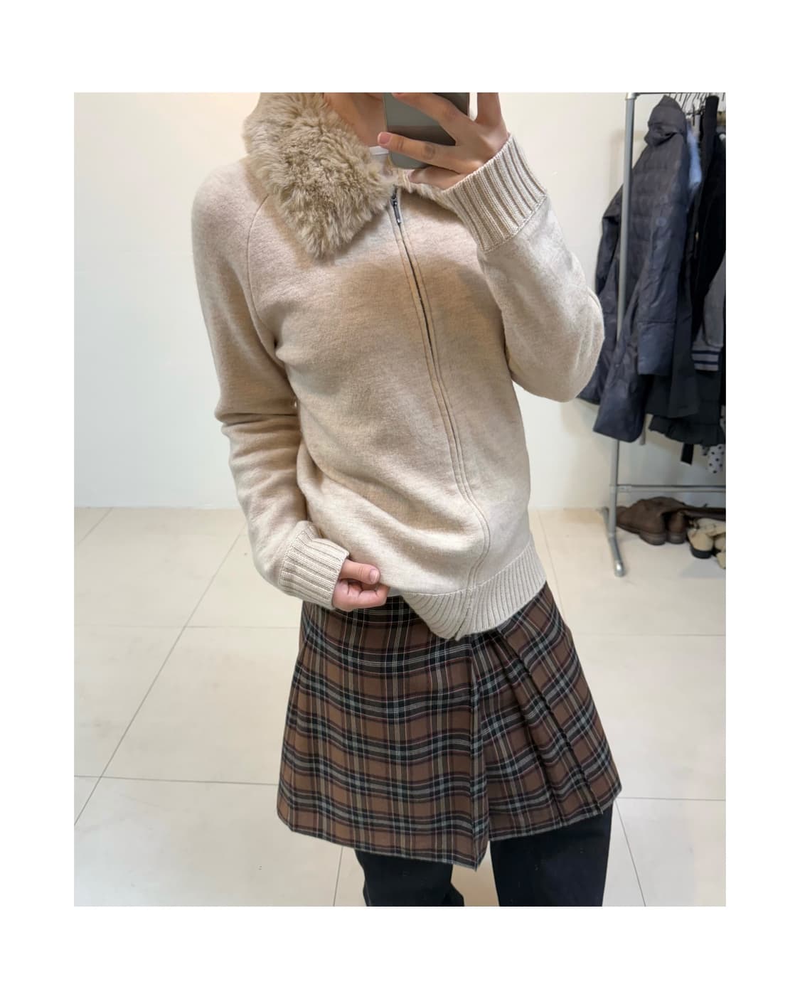 빈티지 니트 집업 상품이미지6