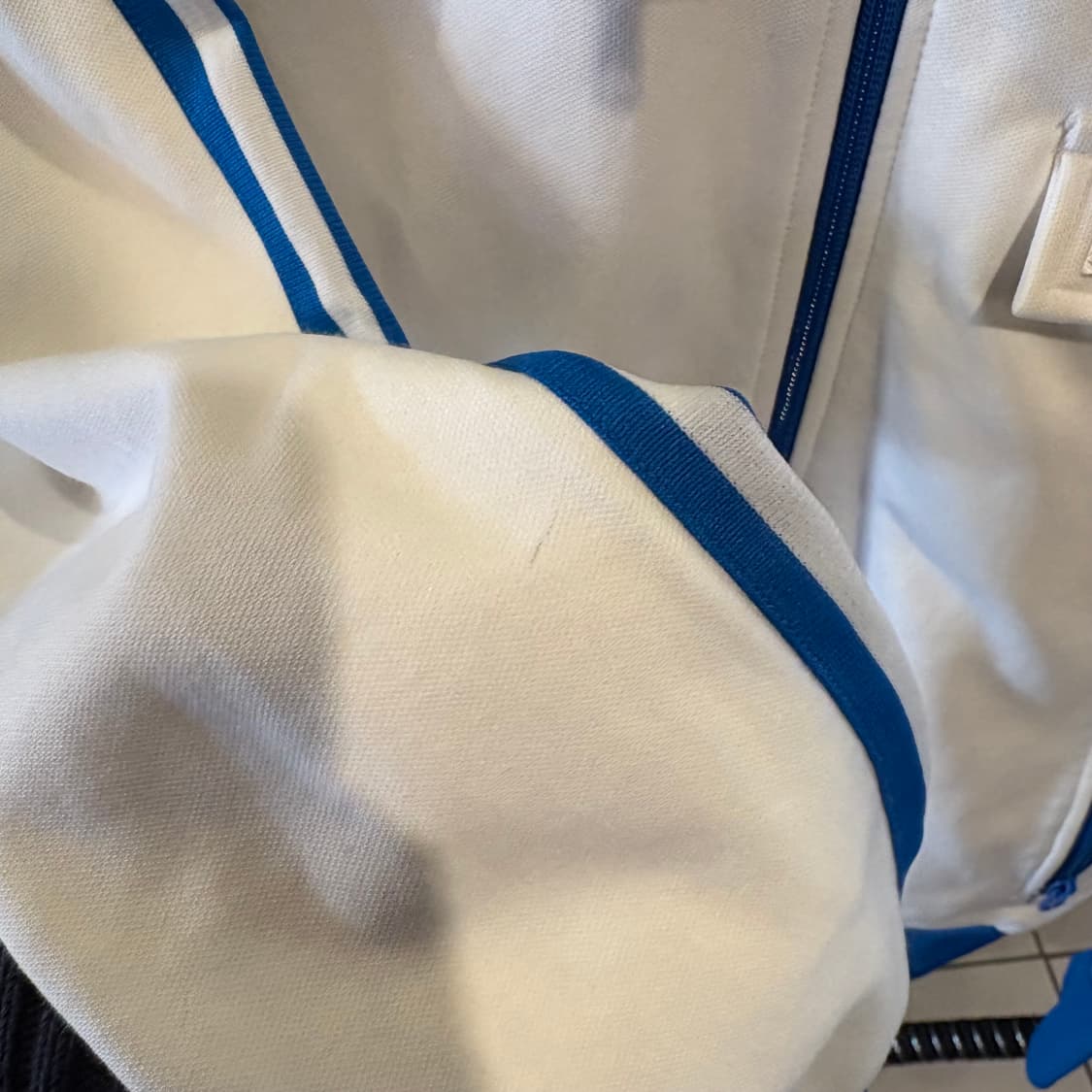 아디다스 희귀 흰/파 베켄바우어 져지 상품이미지8