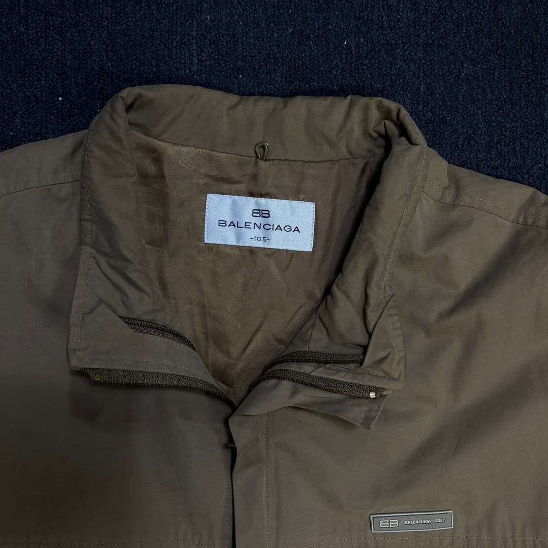 발렌시아가 아카이브 브라운 블루종 자켓 XL 상품이미지5