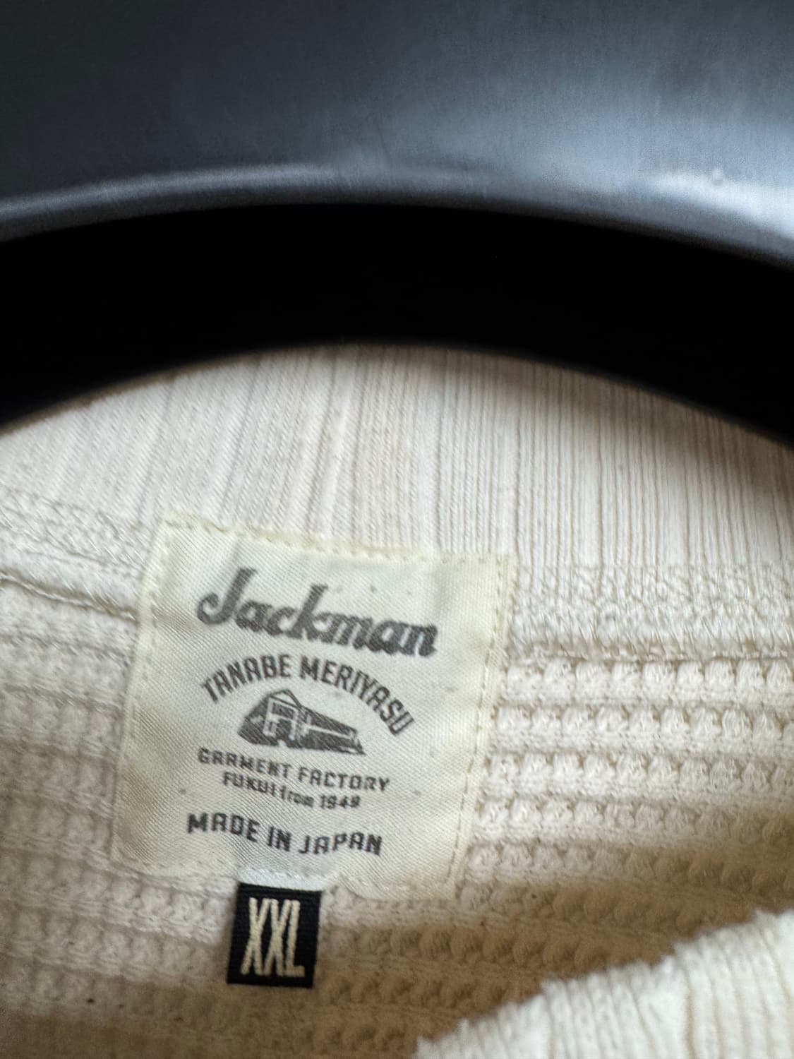 잭맨 와플 미드넥 에크루 XXL 상품이미지3