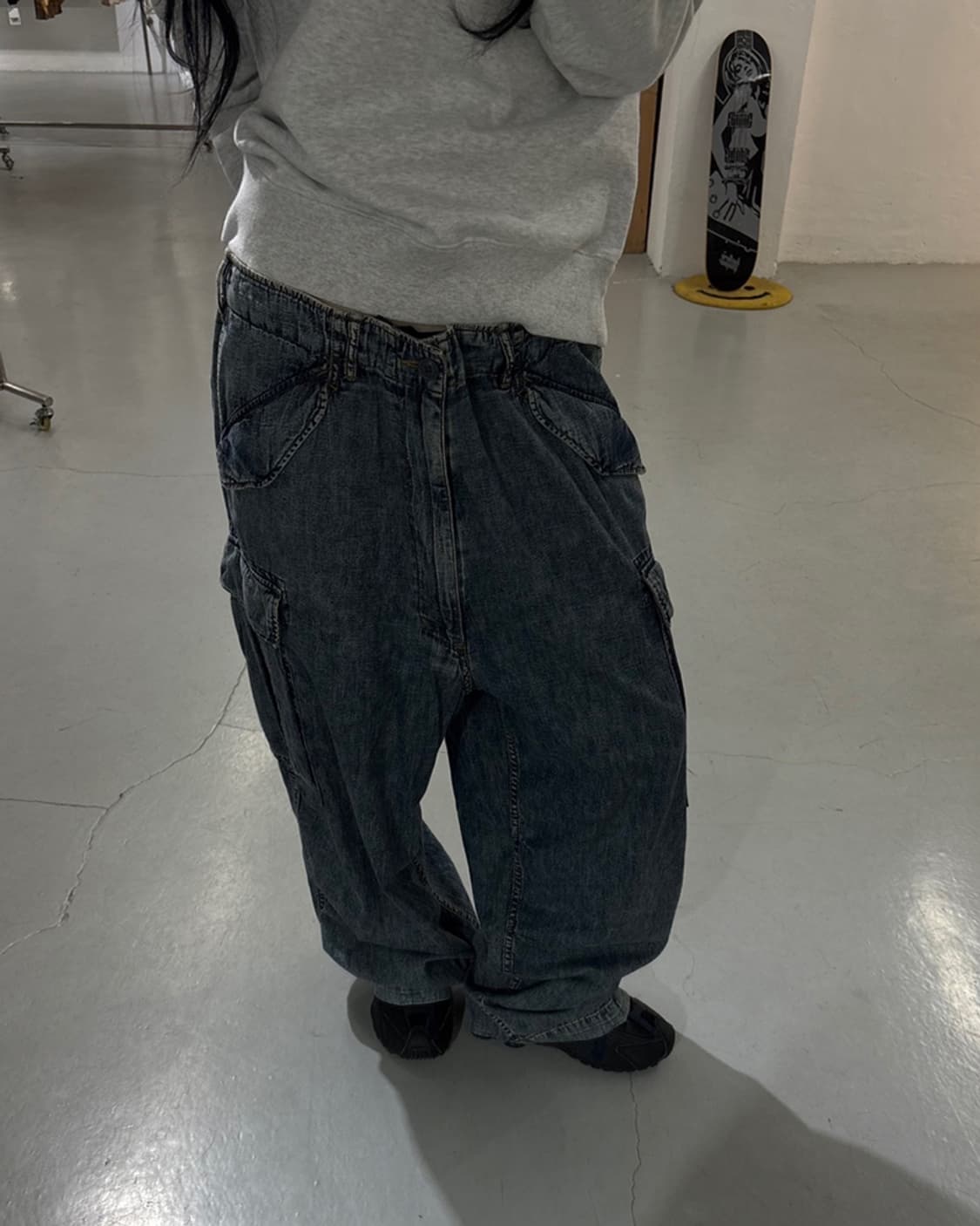BEAMS Big 6 Pocket Denim Cargo Pants 상품이미지2
