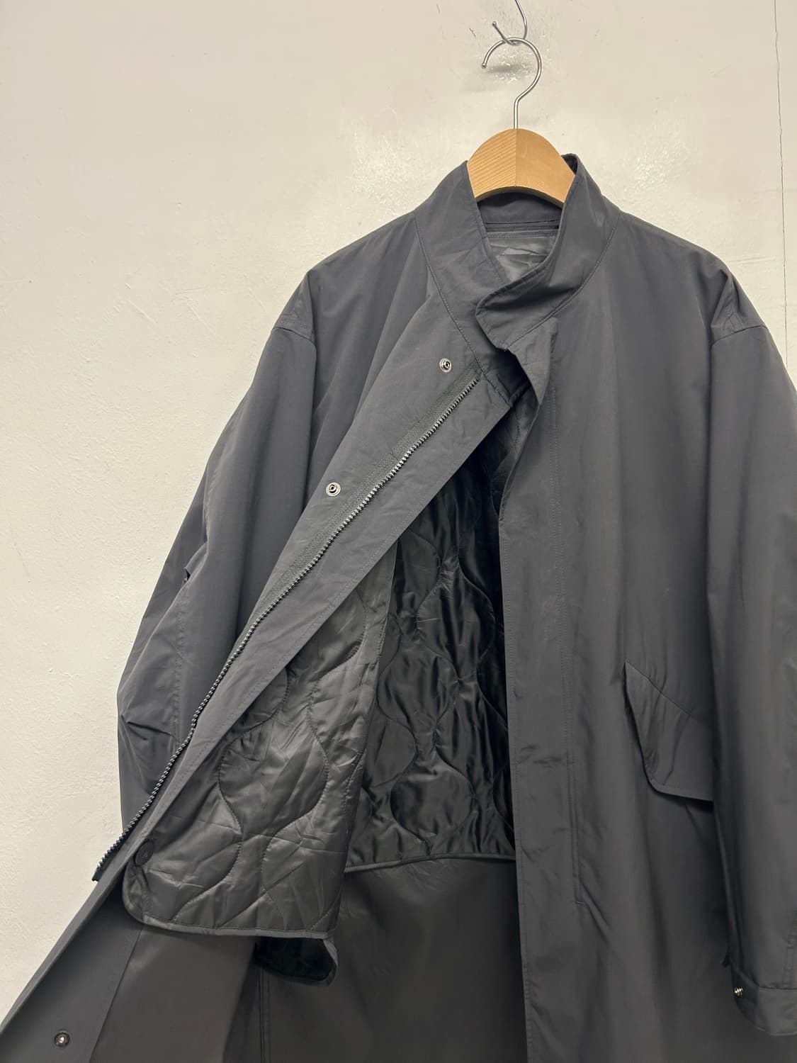 유니클로 블랙 피쉬테일 야상 상품이미지4