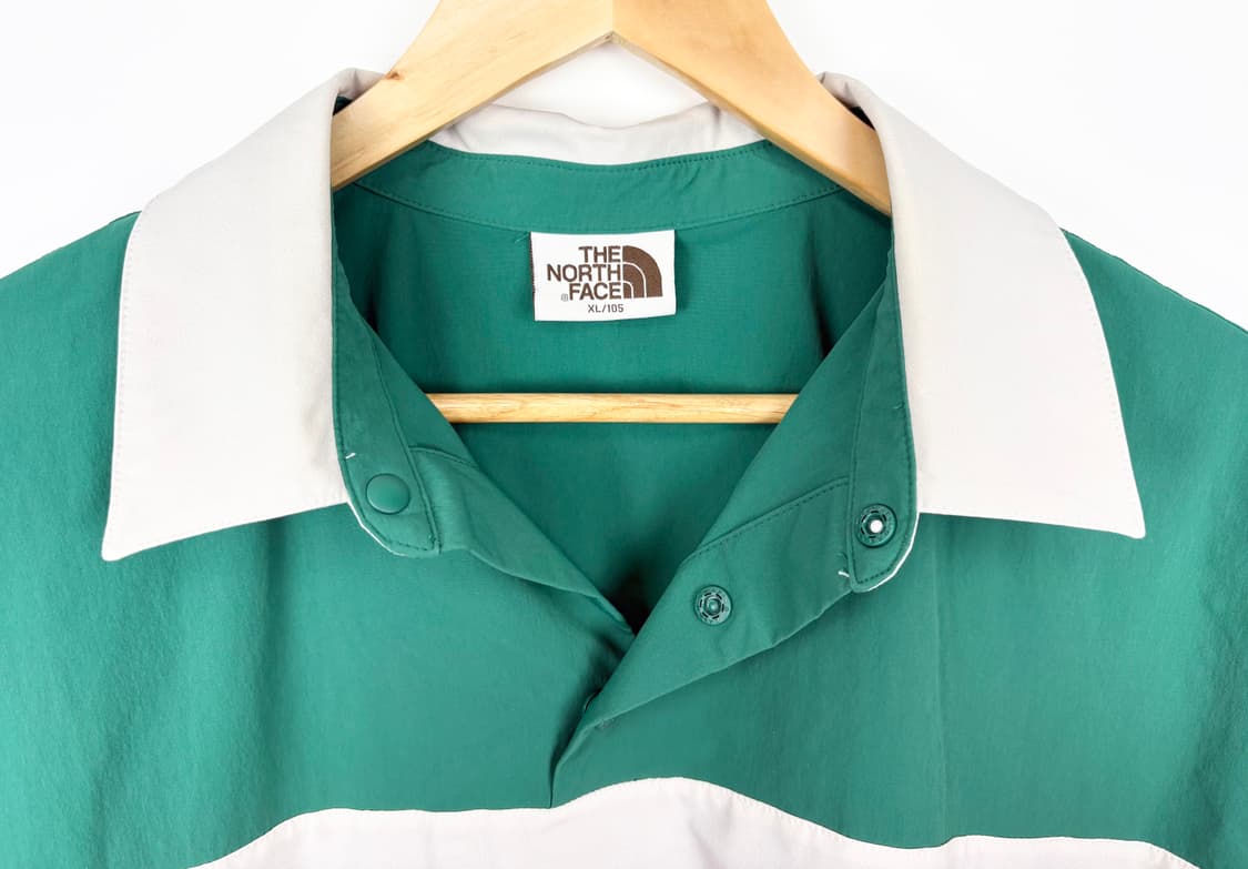 노스페이스 화이트라벨 블렌드 하프버튼 웜업 반팔 티셔츠 상품이미지2