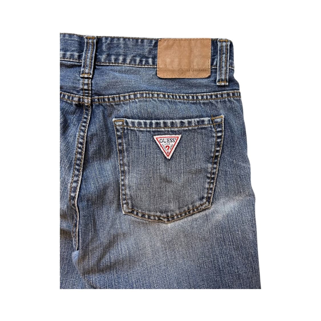 M) 게스 트라이앵글 로고 워시드 데님팬츠 BD-005 상품이미지3