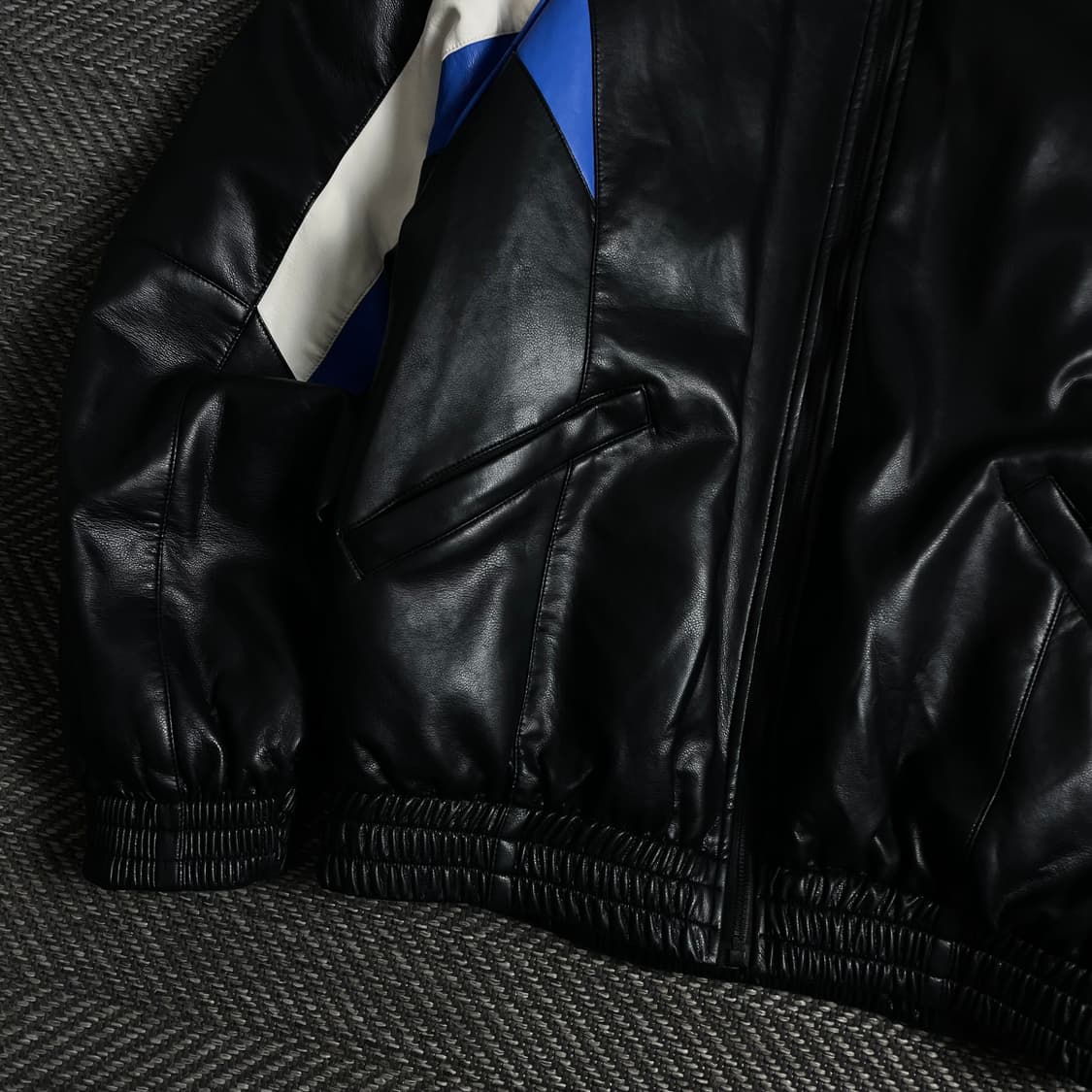 아우어룸 비건레더 바이커 봄버 자켓o 3985 상품이미지3