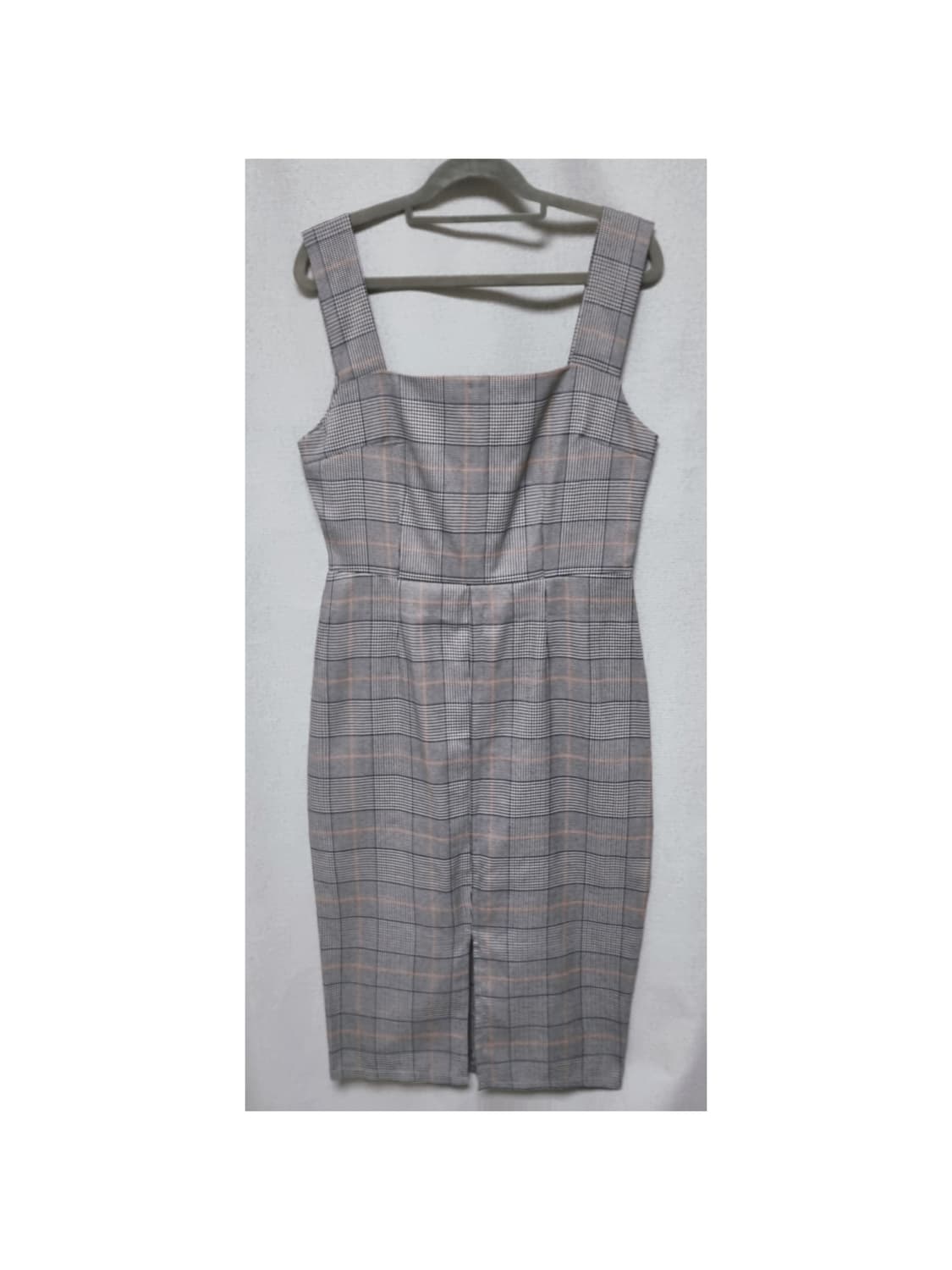 뷔스티에 체크 원피스 상품이미지1