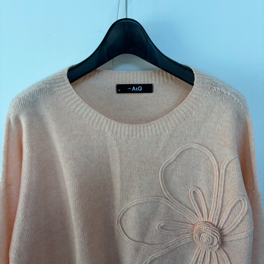 AtG 꽃 자수 캐시미어 니트 스웨터 상품이미지2