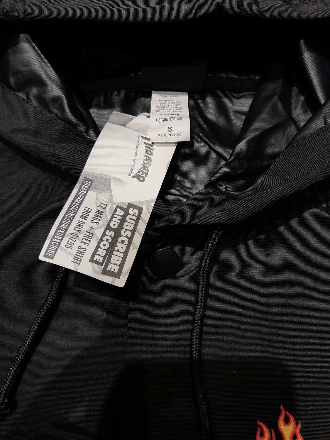 💥(새상품) 트레셔 코치후드 자켓 블랙 (S)  상품이미지6