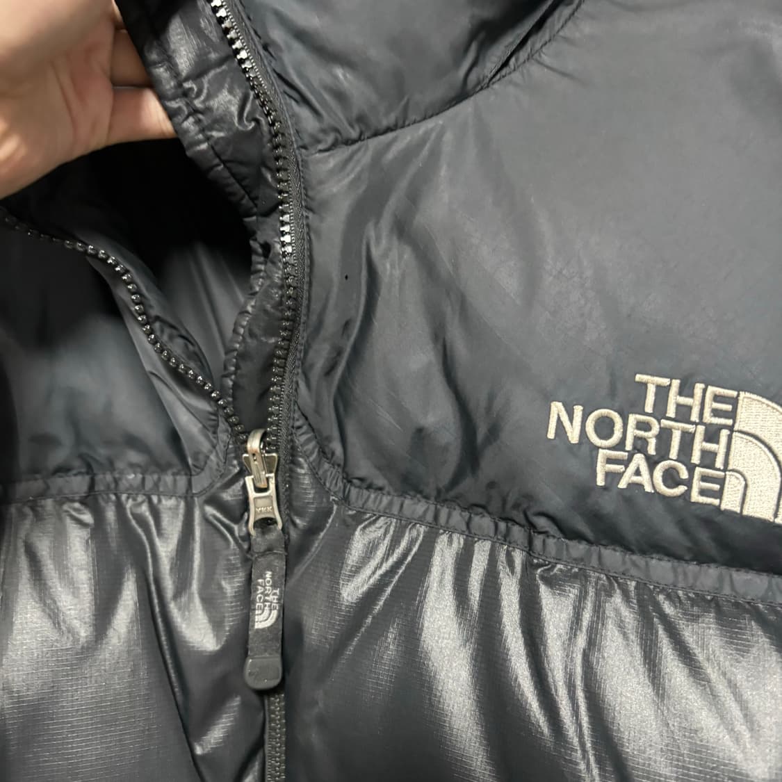 노스페이스 눕시 700 구스다운 패딩 검정 상품이미지3