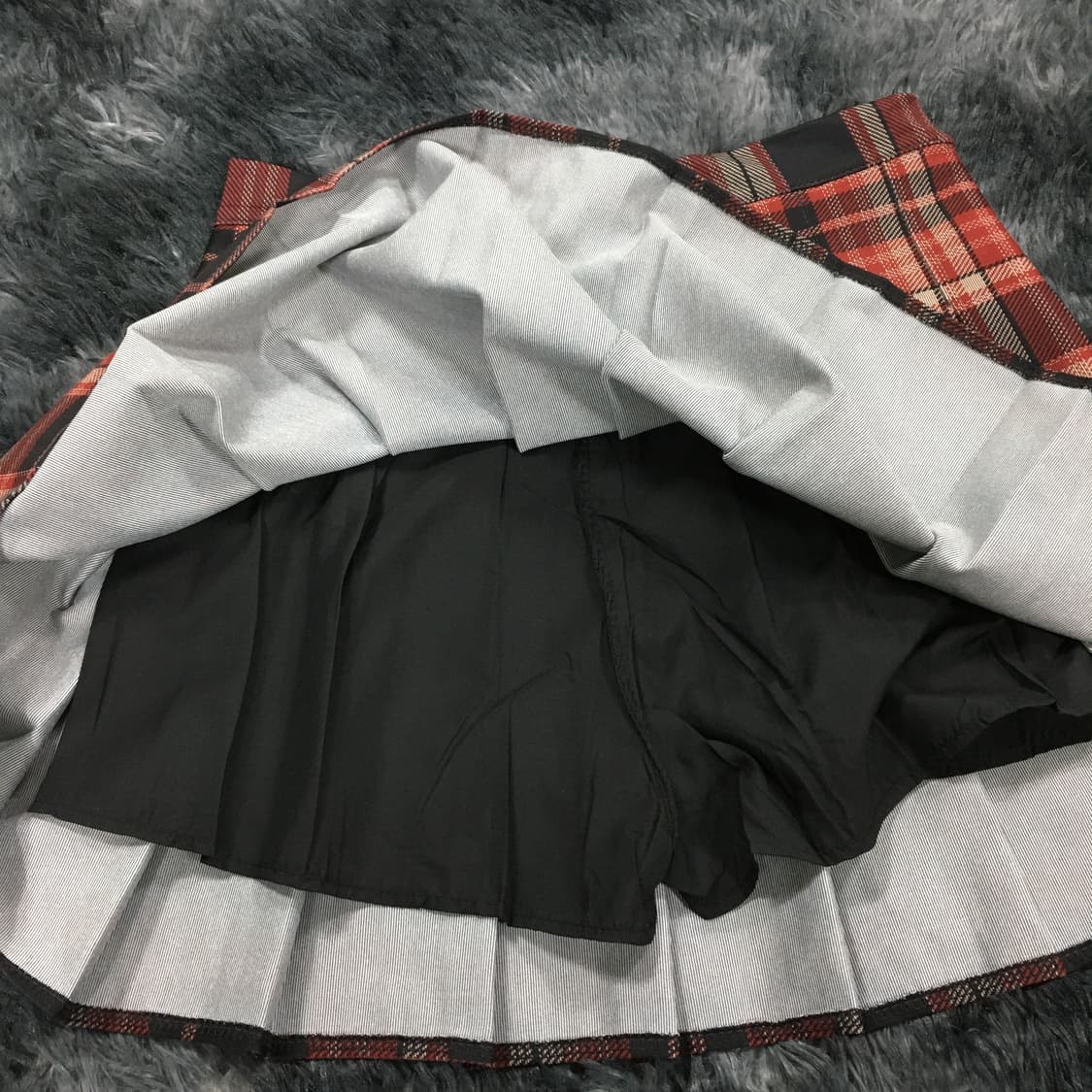 투티/0161 체크 플리츠 스커트 y2k 상품이미지3