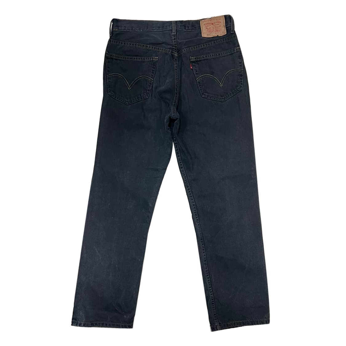 00s 리바이스 505 레귤러핏 블랭크탭 흑청 팬츠 32 상품이미지3