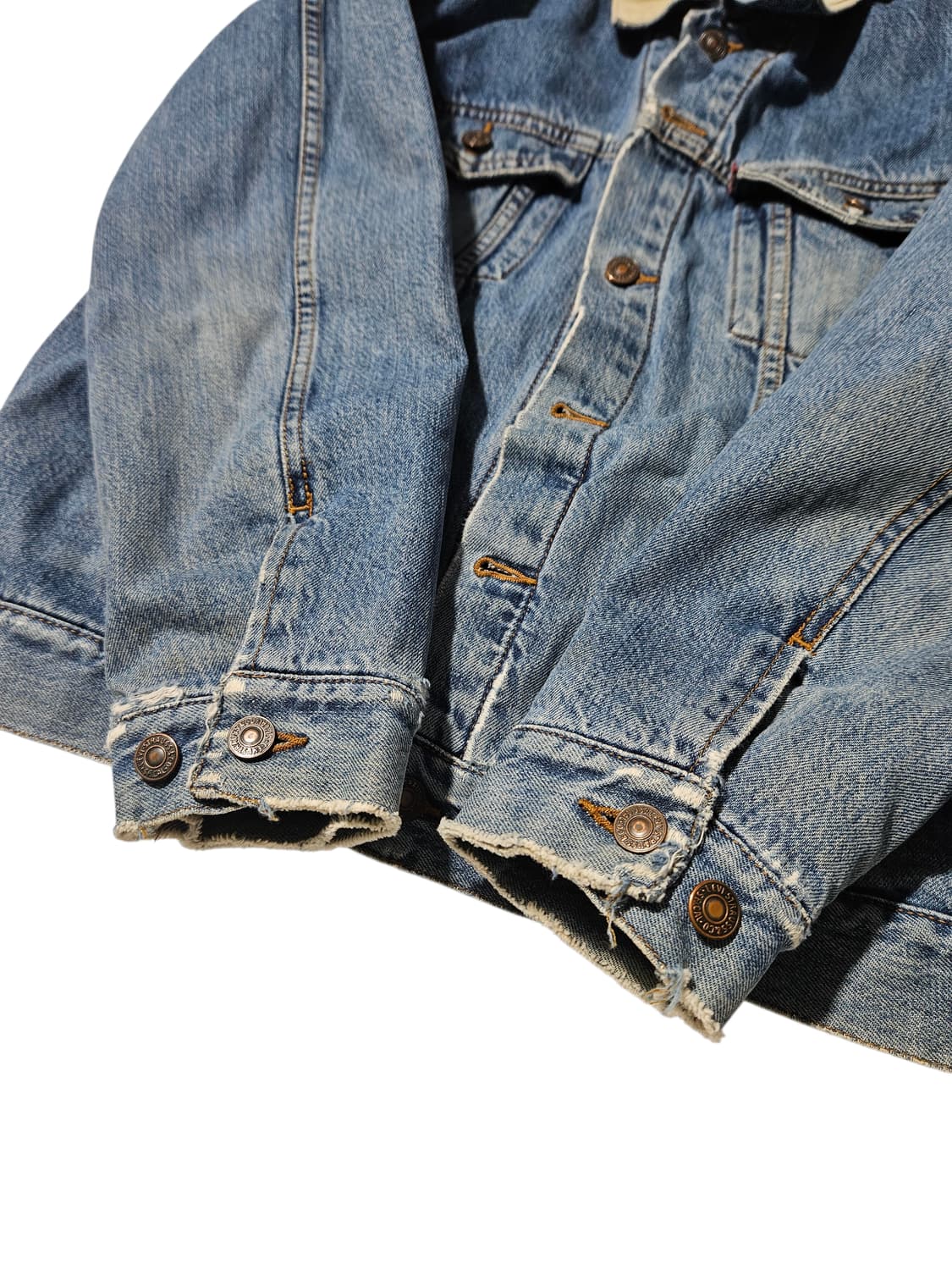 리바이스 블랭킷 라이너 데미지 트러커 자켓 청자켓 L 상품이미지5