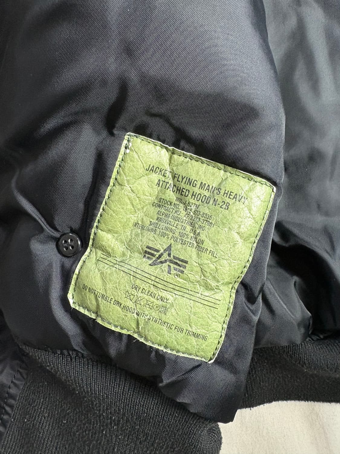 알파인더스트리 n2b 쇼트웨이스트 파카 L 상품이미지6