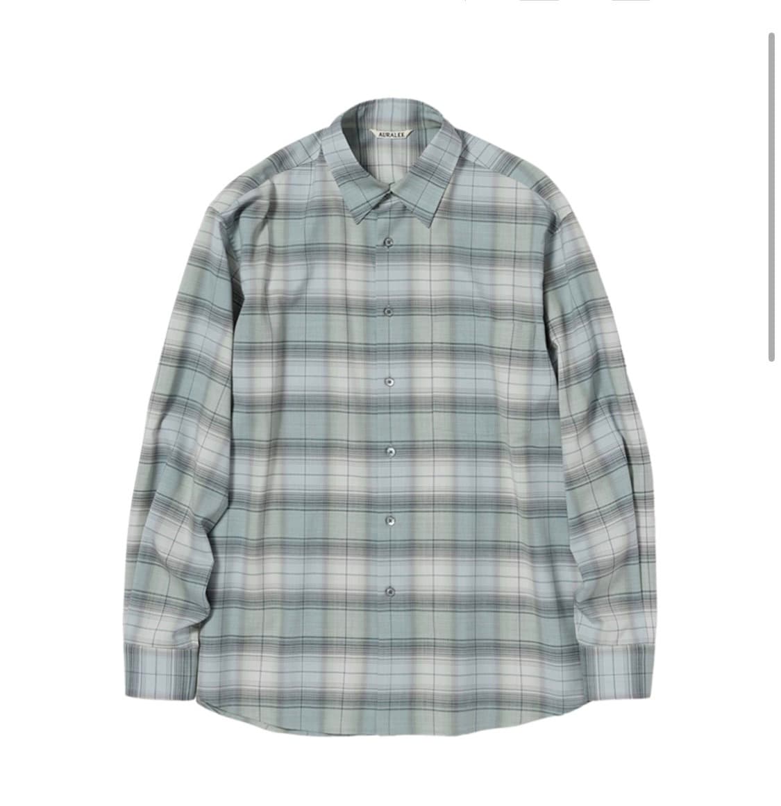 오라리 슈퍼라이트 울 체크셔츠 4사이즈 상품이미지3