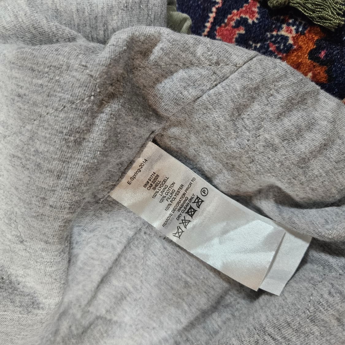 알마니익스체인지 빈티지 카키 하프 야상 L size 상품이미지6