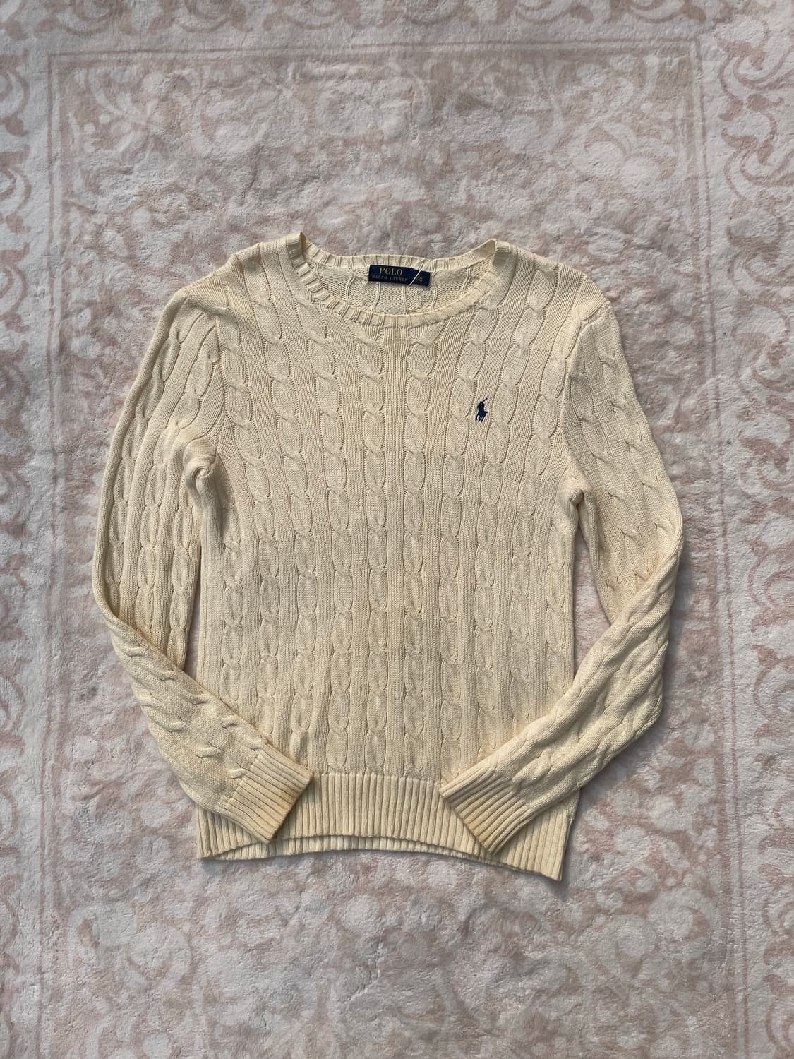 Polo Ralph Lauren 아이보리 케이블 니트 상품이미지1