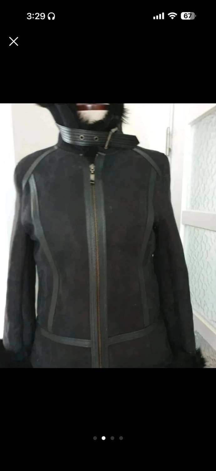 무스탕 시어링자켓 y2k 갸루 그런지페어리 천연소재 상품이미지1