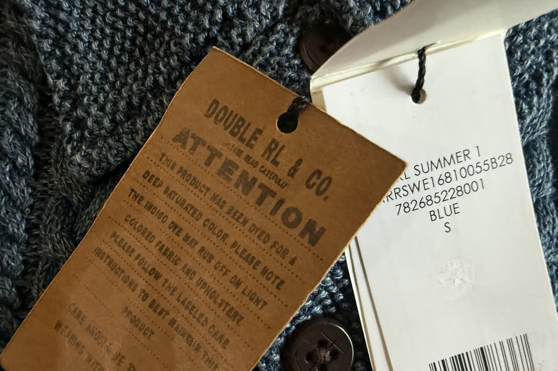 RRL 인디고 코튼/린넨 니트 오버셔츠 상품이미지2