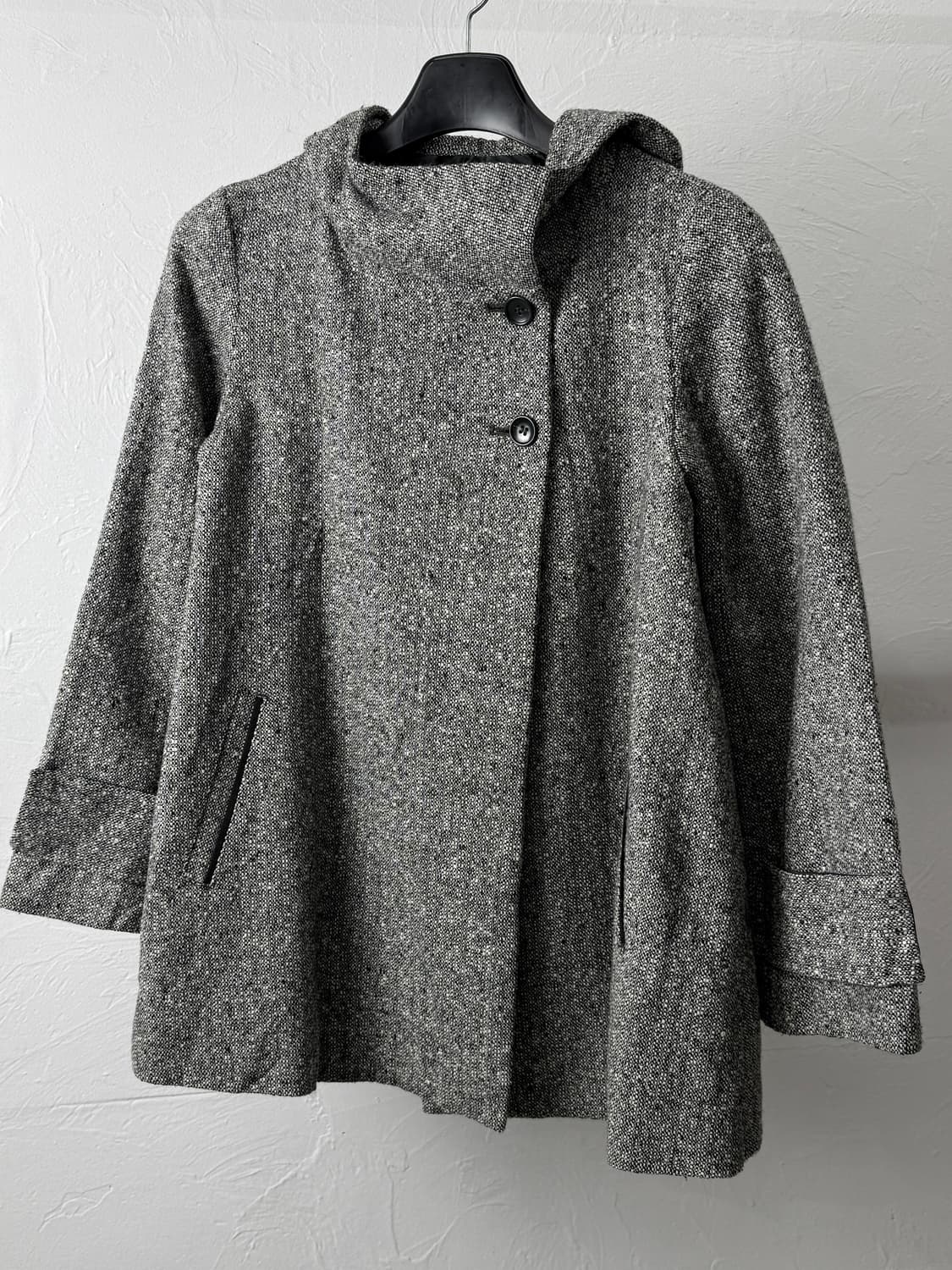 콤 사 이즘 투 버튼 울 코트 상품이미지2