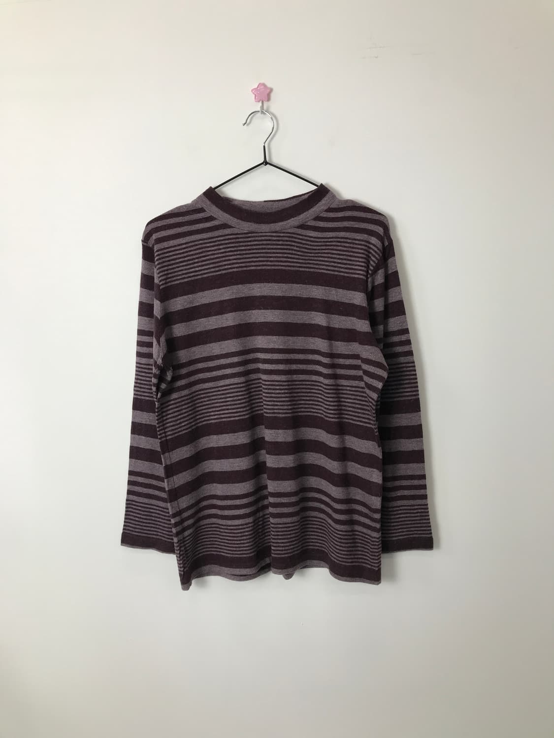 Jpn Purple & Brown Striped Sweater 상품이미지1