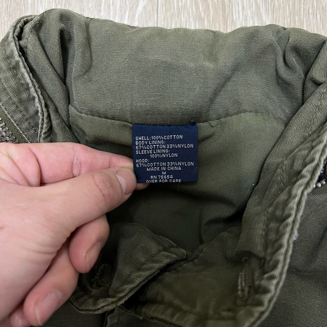 아베크롬비 밀리터리 포켓 M65 야상 필드자켓 XL/105  상품이미지5