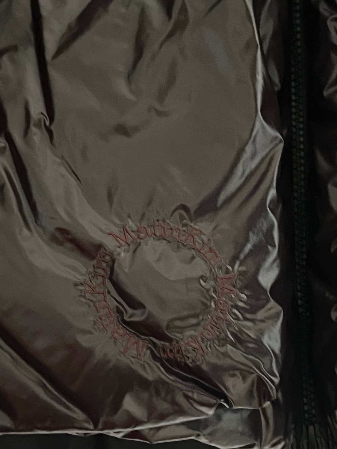 마뗑킴 컬러 포인트 푸퍼 다운 점퍼 브라운 상품이미지3