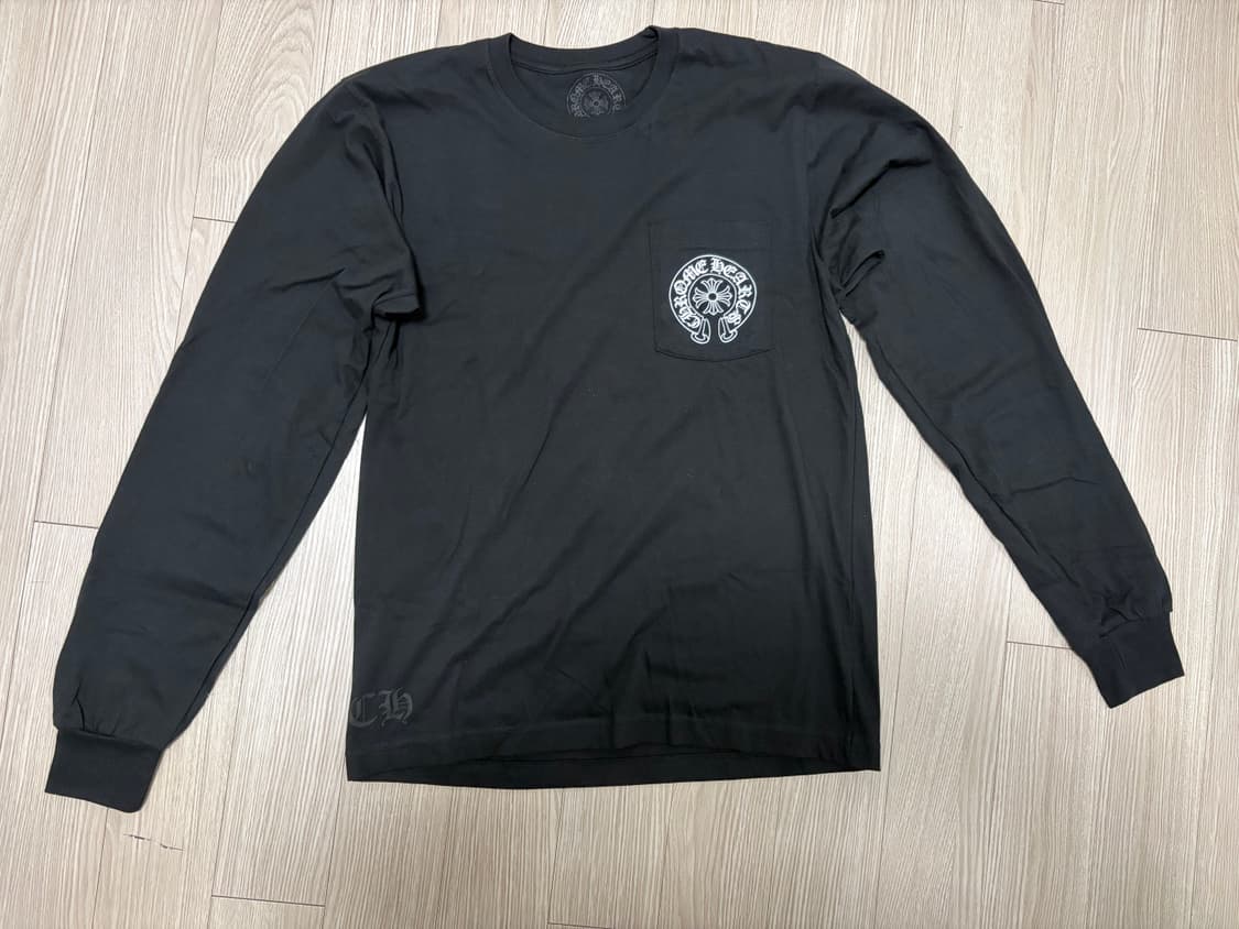 크롬하츠 홀스슈 로고 롱슬리브 티셔츠 블랙M - 홍콩 한정  상품이미지1