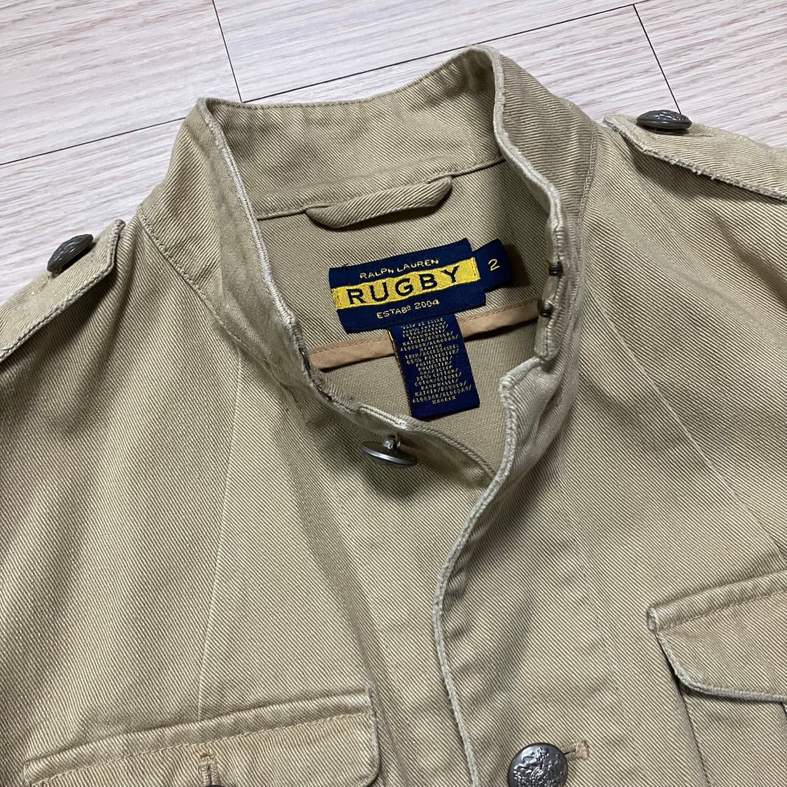 [Polo] 폴로 랄프로렌 럭비 자켓 베이지 상품이미지4