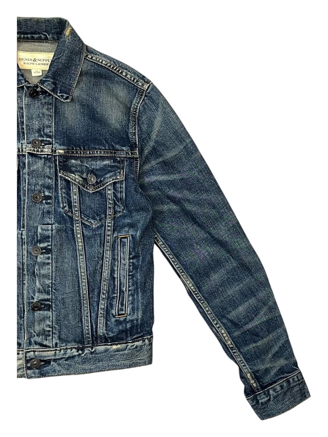 데님앤서플라이 랄프로렌 드림캐쳐 성조기 데님 자켓 XS #csz1878  상품이미지7