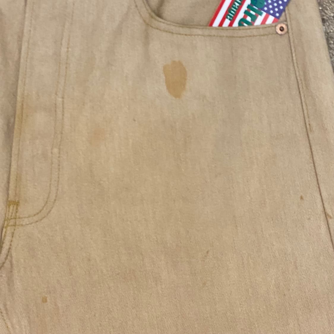 빈티지 리바이스 501 베이지진 청바지 상품이미지3