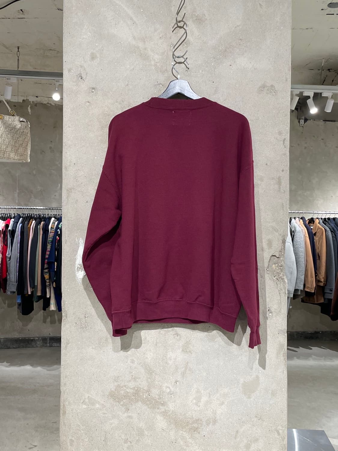 lar mafia 버건디 큐빅 타이거 스웻 셔츠 상품이미지6