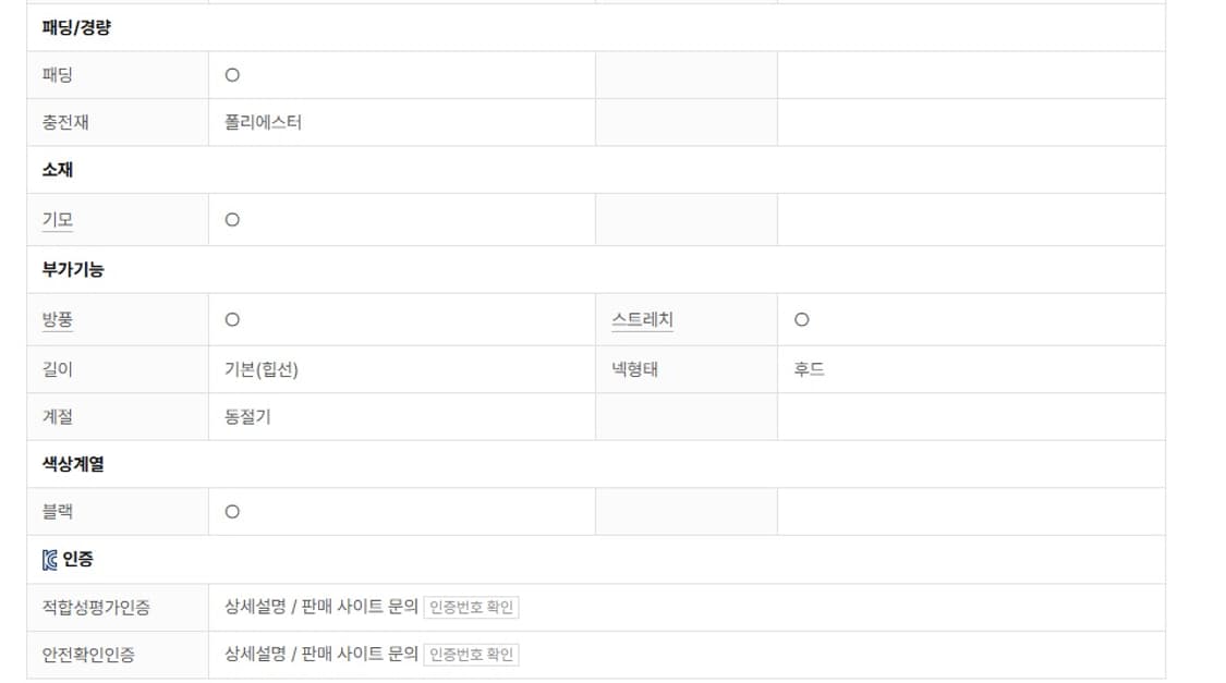 코오롱스포츠 패딩자켓 115 상품이미지4