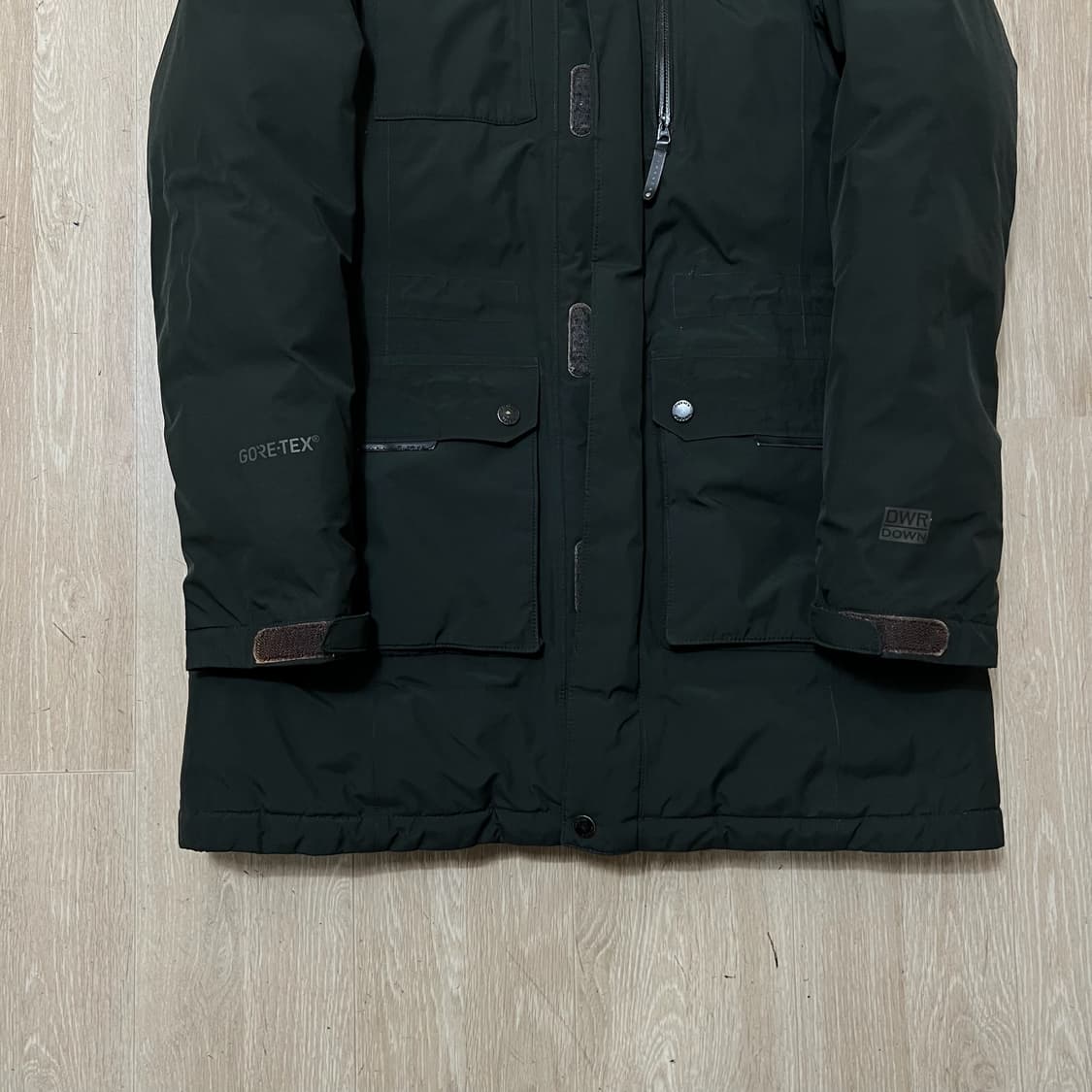트랙스타 덕다운 고어텍스 후드 롱패딩 S/90  상품이미지3
